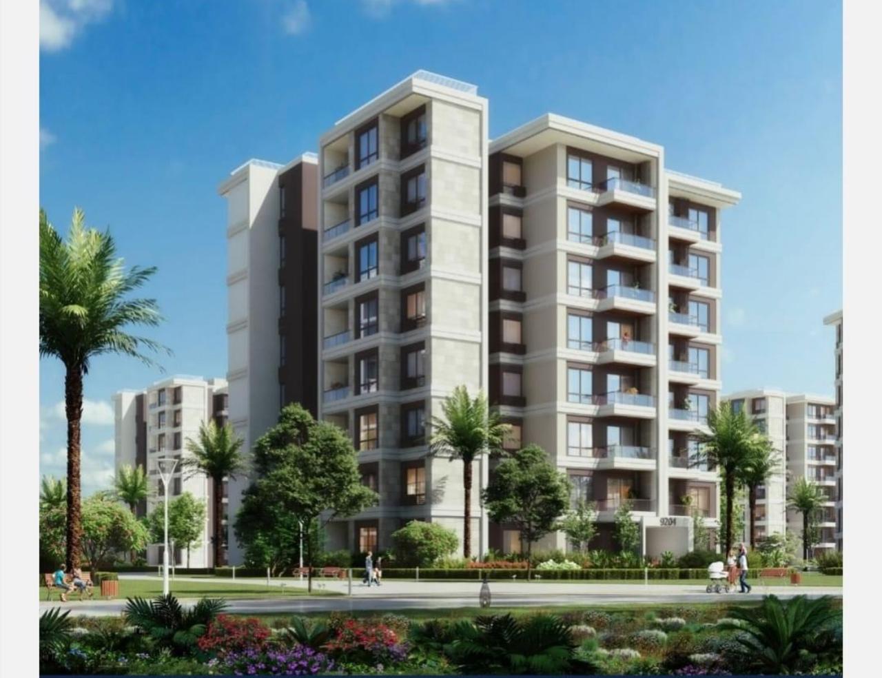 شقة في نور 67 م2 للبيع تقسيط بحري على حديقة بمقدم 1,481,000 ج 